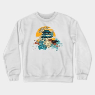 Japanese house by the sea Crewneck Sweatshirt